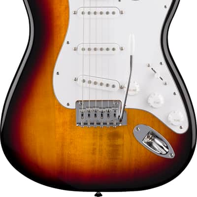 Fender Standard Stratocaster®, Laurel Fingerboard, White Pickguard, 3-Color Sunburst image 3