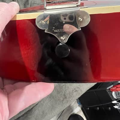 Framus Studio 5/51 vintage 1971 - Red burst hollowbody image 12