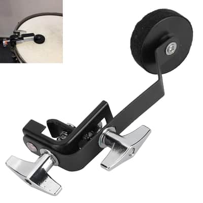 Drum Mute Snare Drum Damper External Clamp On Silencer With Felt Pad For Tone Control Practice Sound Reduction Drum Kit Accessories(Black) image 5