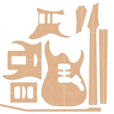 Guitar Template Set - Ibanez RG550 (1/2") image 1