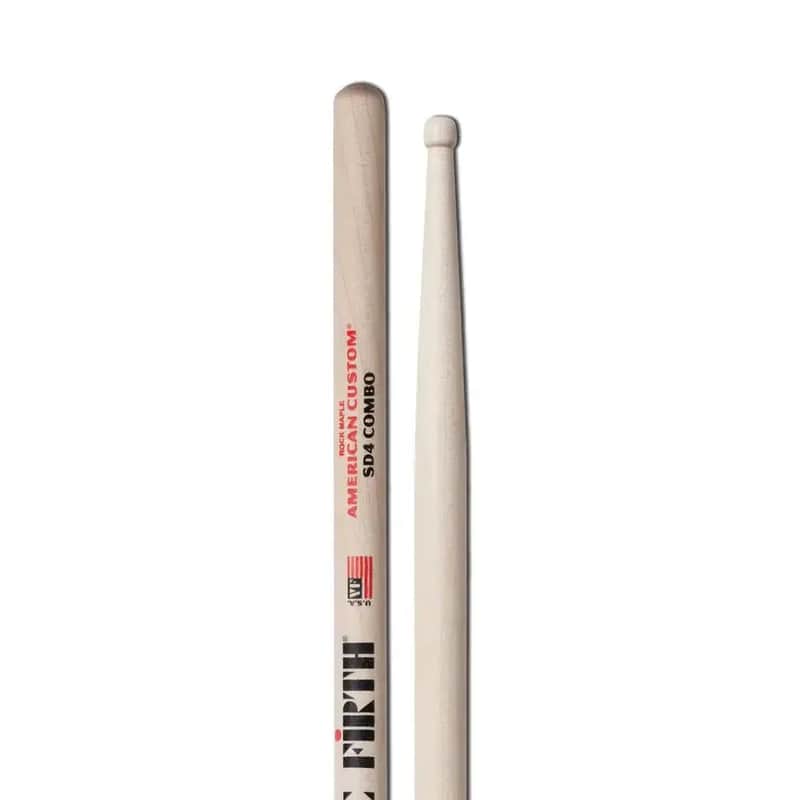 Vic Firth SD4 | American Custom Combo Drum Sticks | Wood Tip image 1