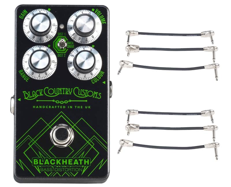 Laney Black Country Customs Blackheath Bass Dist + 2x Gator Patch Cable 3 Pack image 1