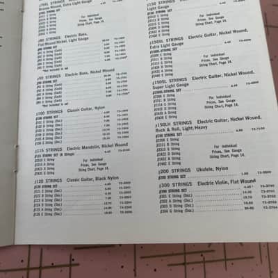 Fender Price Guide 1974 guitars amps bass misc. Case Candy booklet catalog image 7