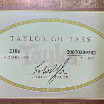 Taylor 210e 2006 - 2014 - Natural image 2