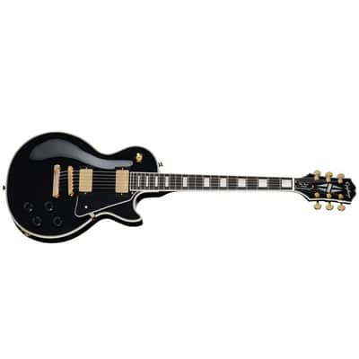 Epiphone Les Paul Custom Guitar w/ Premium Gig Bag - Ebony image 3
