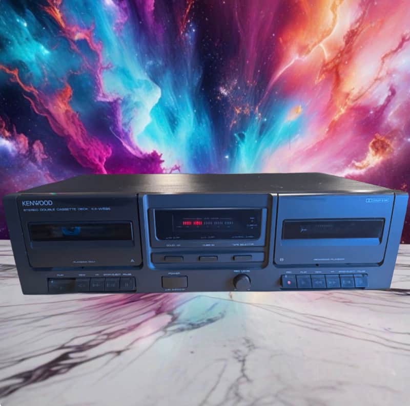 Kenwood KX-W595 Stereo Dual Cassette Deck Player Recorder | Serviced N Mint CND!
