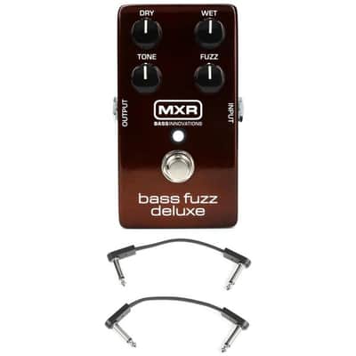 MXR M84 Bass Fuzz Deluxe Pedal with 3 Patch Cables image 2