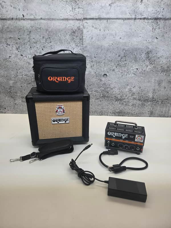 Orange Micro Dark 20-Watt Guitar Amp Head avec Cab 2015 - Present - Black image 1
