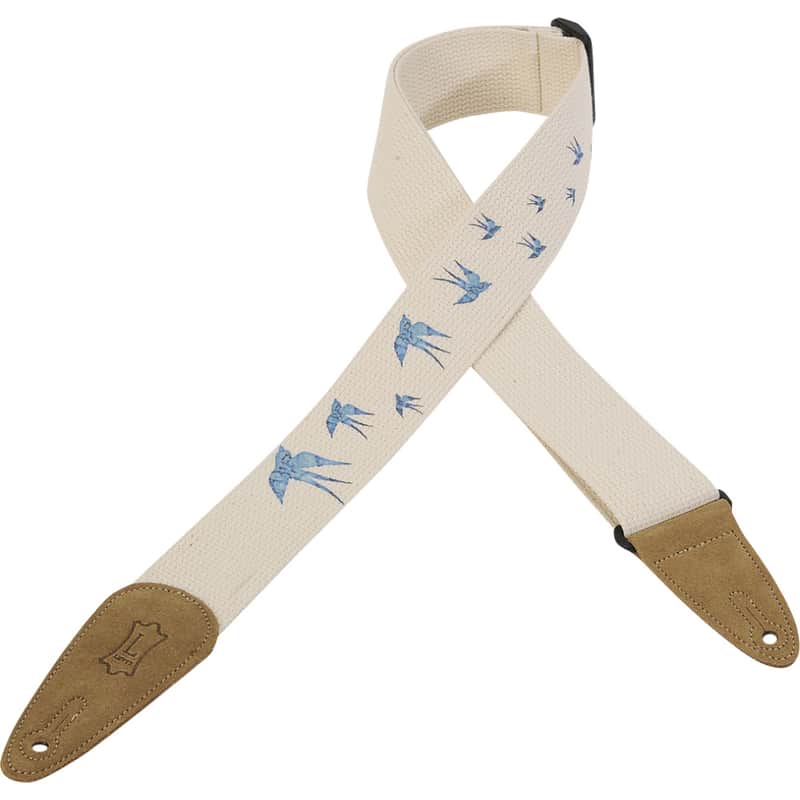 Levy's Print Series - Cotton Guitar Strap - w/ Birds and Ends