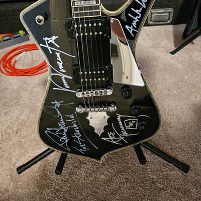 COA Signed by Paul Stanley, Ace Frehley, Vinnie Vincent, Ibanez PS120-BK Black image 4