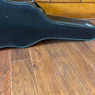 Vintage Gibson Chip Board Case Black with Red Interior image 4