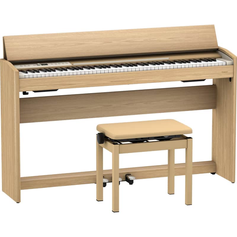 Roland F701 Digital Piano 88-Keys - Light Oak image 1