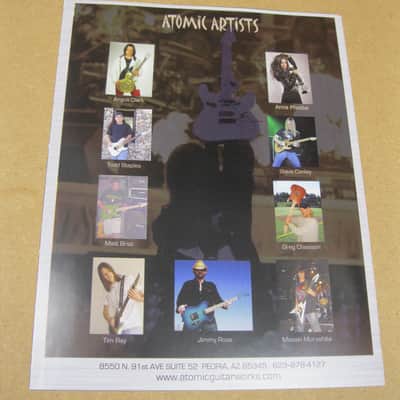Atomic Custom Guitars Product Guide 2009 image 4