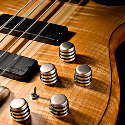 Cort Artisan A6-Plus-FMMH, Open Pore Natural, Neck Thru, Mahogany Body image 5