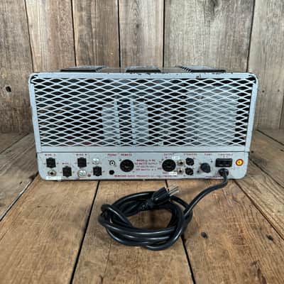 Newcomb H-50 PA head guitar amp 1950's - Silver image 4