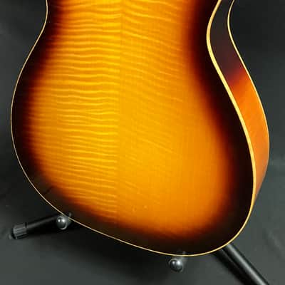 Tyler Mountain Square Neck Resonator Guitar Flamed Vintage Sunburst Finish image 15