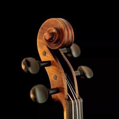 Hand-Made 4/4 Full Size Satin Acoustic Violin | Antique Style Flamed Stradivarius 1716 Model with Bow & Case image 4