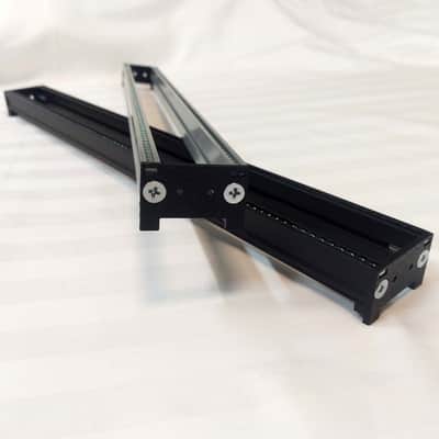 Intellijel 1U 56HP Eurorack Rails Kit with Brackets & Threaded Inserts (Black / Silver) image 3