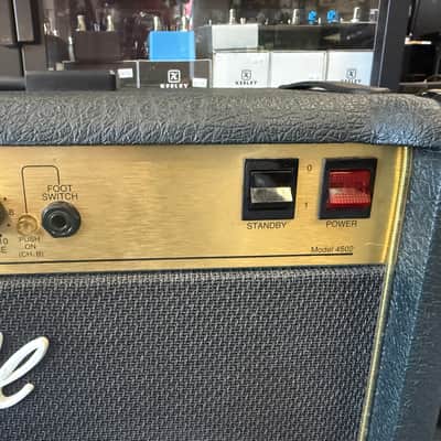 Marshall JCM 900 Model 4502 50-Watt Hi Gain Dual Reverb 2x12 Combo 1990- UK made- w/Ft SW image 5