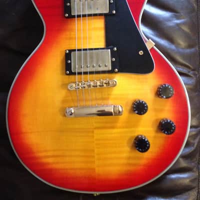 Epiphone Les Paul Custom Electric Guitar Cherry Sunburst image 2