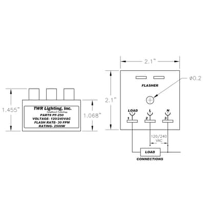 TWR Lighting PF-250 Solid State Flasher w/ Enhanced RF Protection in the Circuitry image 2
