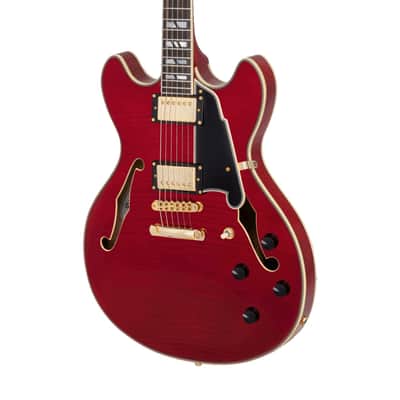 D'Angelico Excel DC Trans Cherry w/Gigbag image 5
