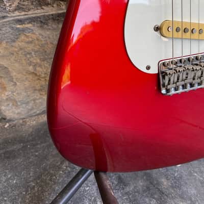 Fender Stratocaster ST-57AS 40th Anniversary - Candy Apple Red - Foto Flame (1994) image 5