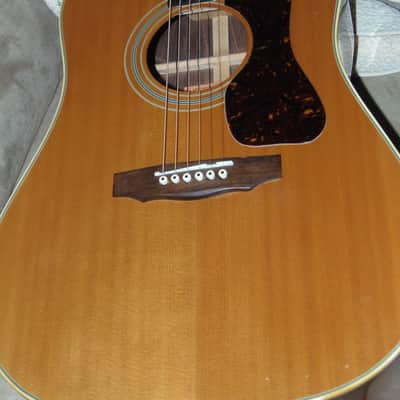 VERY RARE! 1976 Aria Pro II (Guild D50 copy)W/Pick-up*Solid Spruce top-Rosewood B&S*Matsumoku-Japan* image 25