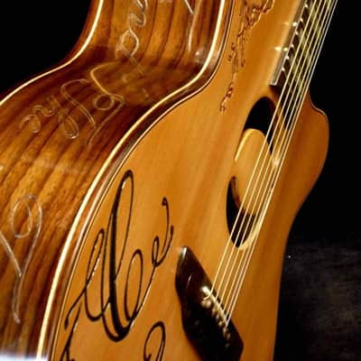 Blueberry Handmade Grand Concert Acoustic Guitar Music Motif image 19