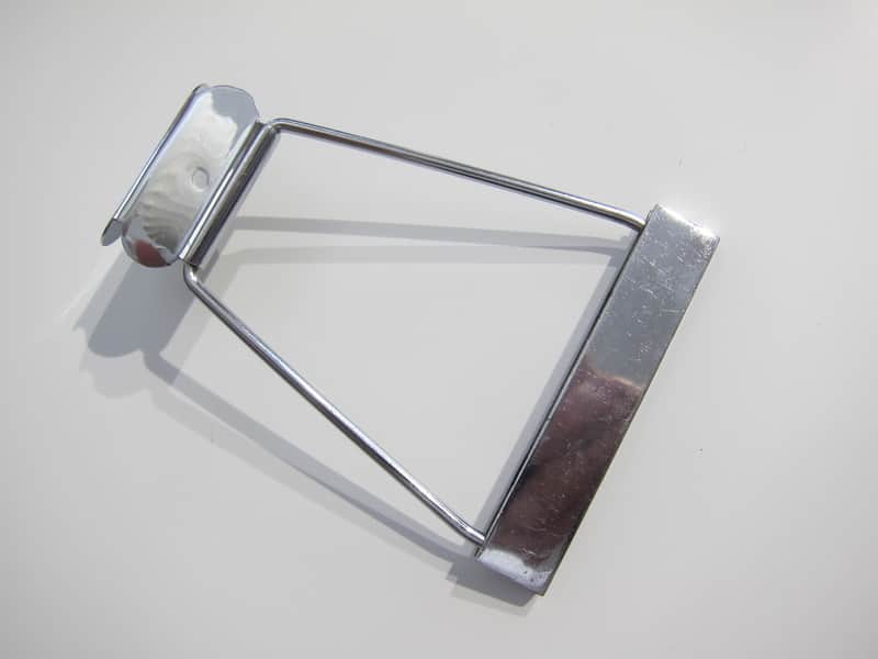 Gibson Acoustic 12 String Guitar Tailpiece Authentic Vintage Part Circa-1960s-Chrome image 1