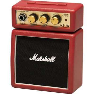Marshall MS-2 1-watt Battery-powered Micro 1/2 Stack Amp - Red image 2