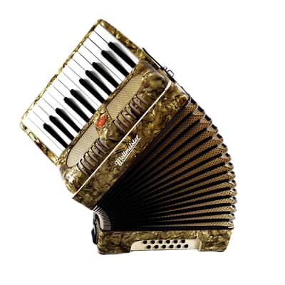 Immagine Vintage, Rare, German Made, Top Quality Accordion Weltmeister - 12 bass + Original Hard Case & Straps - from the Golden Era - 16