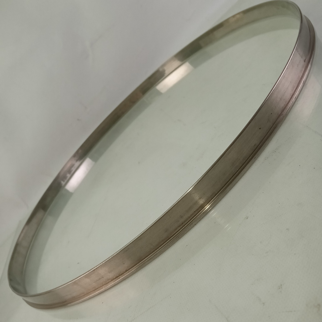 Gretsch 16"Broadkaster Single-Flange Floor Tom Drum Batter Rim/Hoop Nickel-Brass — main photograph