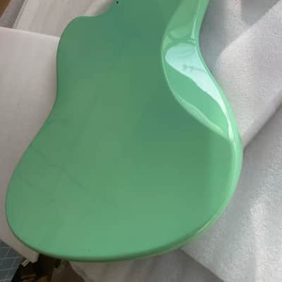 Green gloss alder wood Electric guitar body jazzmaster body image 5