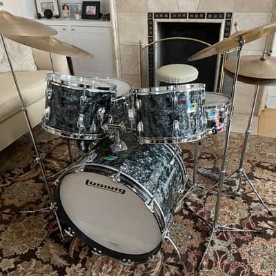 Vintage 1972 Ludwig Hollywood Drum Set Factory Complete Time Capsule Black Pearl Zildjan -See Video! image 1