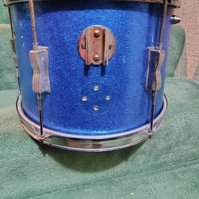 Ludwig No. 444 Club Date 9x13" Rack Tom with Keystone Badge 1960 - 1968 - Blue Sparkle image 6