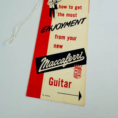 Maccaferri Guitar Hang Tag – “How to Get the Most Enjoyment”, 1950s image 1