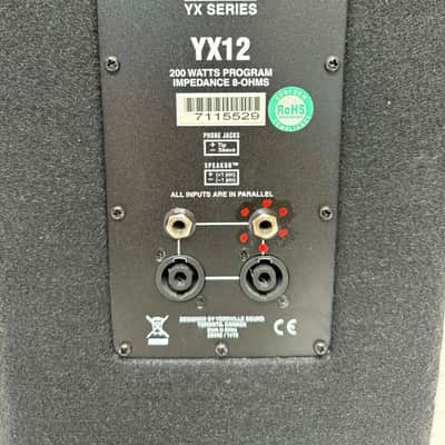 Yorkville YX Series 200-Watts 12 + 1 Inch Speaker 2010-2020 - Black - Gold image 4