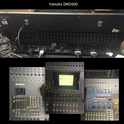 Yamaha DM2000 Mixer + 3 Yamaha AD8HR Input Expanders / Includes Cables and Meter Bridge image 3