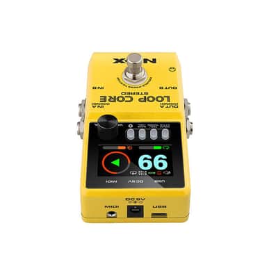 NuX Loop Core Stereo Looper Pedal Guitar Bass 2023 - Yellow. New! image 4