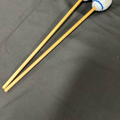 Vintage Mike Balter 17, Bass Marimba Mallets, Extra-Soft,  Light Blue, 1990s, Birch Handles - MINT image 12