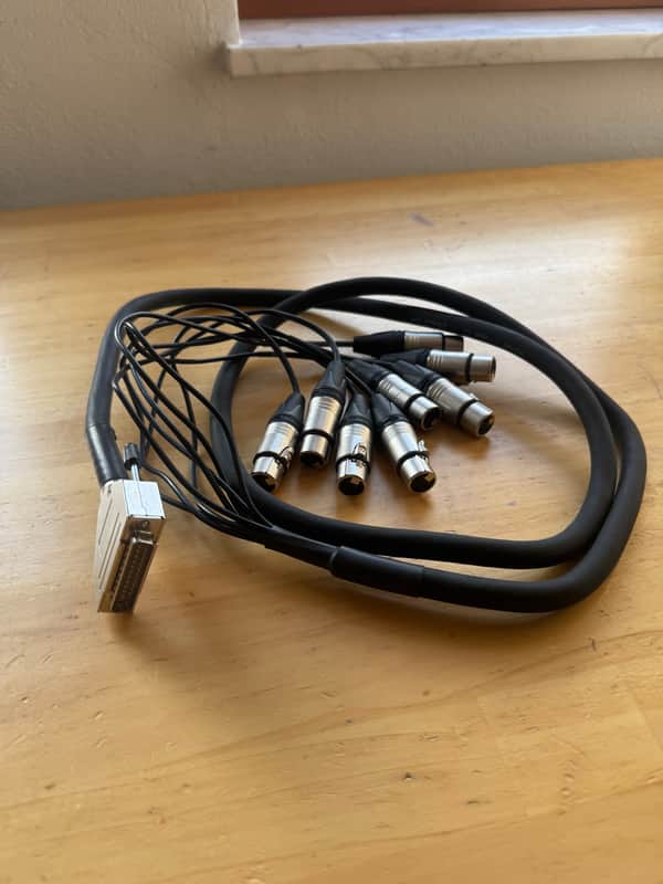 Pro Snake DB25 auf 8x XLR Female Breakout Kabel (Tascam DB25) - Black image 1