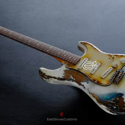 Fender Stratocaster Olympic White Heavy Aged Relic image 3