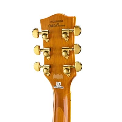 Chill Cat MOD SHOP Collection Bat Edition Yellow Widow Electric Guitar image 6