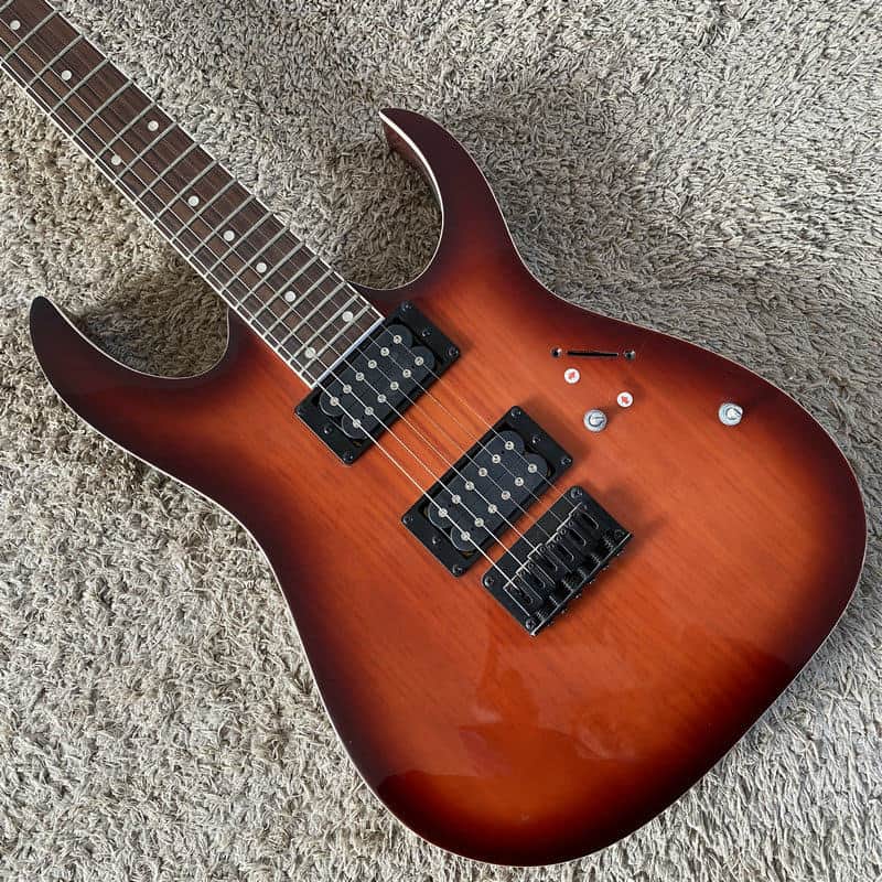 Ibanez RG421 Guitar, Alder Wood Sunburst Body, Maple Neck, Rosewood Fingerboard image 1