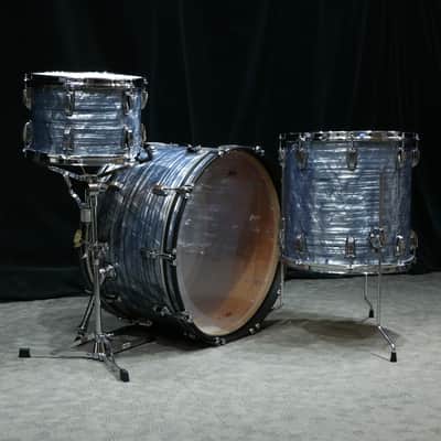 Ludwig Legacy Mahogany Drum Kit 24-13-16in - Sky Blue Pearl image 4