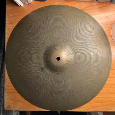 A. Zildjian 15” Hi-hat bottom single 1957-‘59 - Patina bronze 1557g! image 1