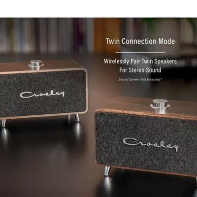 Crosley CR3049A Stanza Portable Bluetooth Speaker -Walnut -NEW image 7