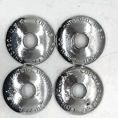 Ludwig P-2222T "Chicago" Stamped Cup Washers 60s/70s Set of 4 - LCSCW-203 image 1