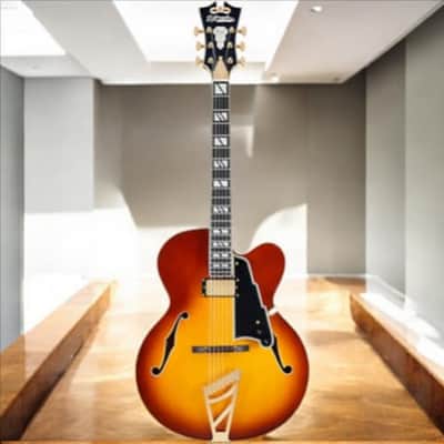 D'Angelico Excel Exl 1 Archtop Single Cutaway Hollow Body, Dark Iced Tea Burst * w/Case DAEEXL1DITBGT image 12